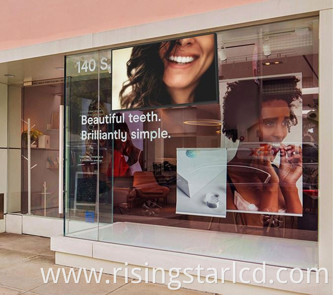 86 digital signage advertising window double side