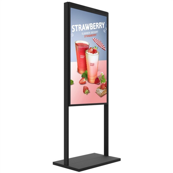 55 Inch 2000nit Floor Stand Window Advertising Screen