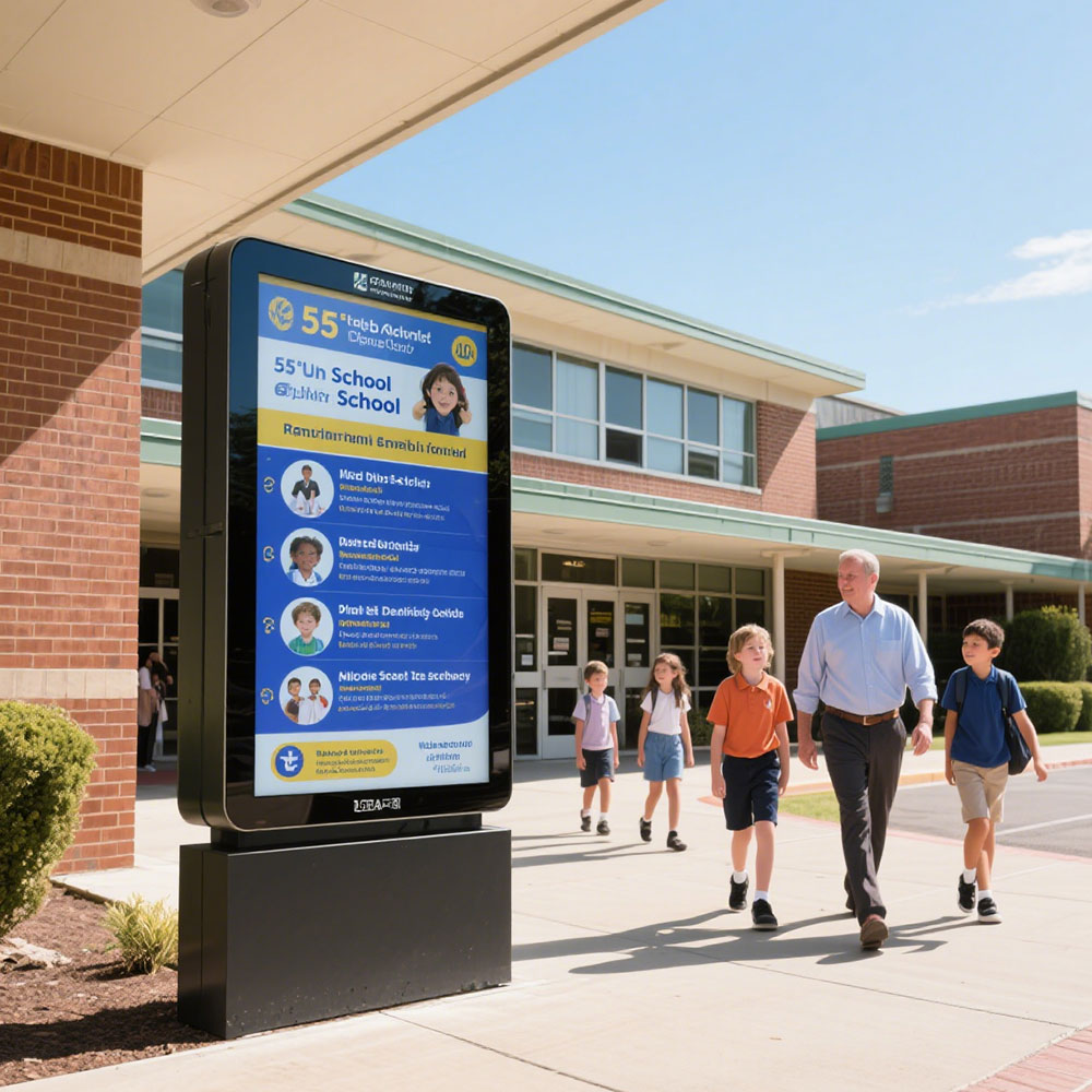 Outdoor LCD Display Sizes and Applications for Commercial and Industrial Use